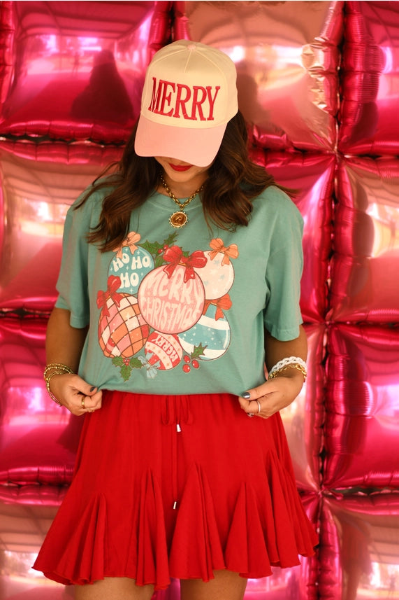 Retro Christmas Ornaments Tee - Short or Long