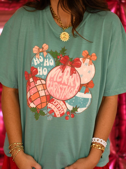 Retro Christmas Ornaments Tee - Short or Long