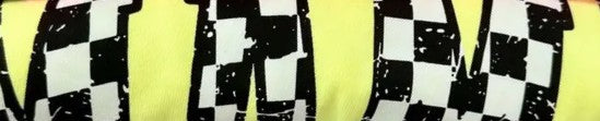 MAMA-Checkered Neon Graphic Tees - Neon Collection